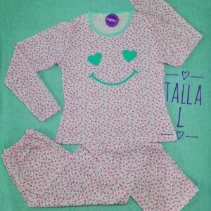 Pijama para dama manga larga