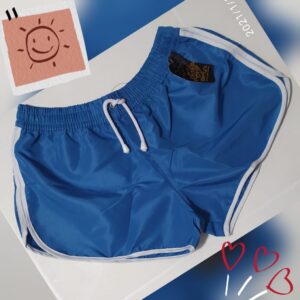 Short azul de dama