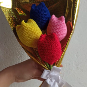 Tulipanes a crochet
